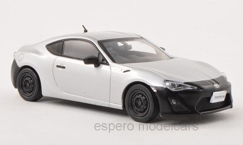 Toyota GT86 RC 2012 RHD silber / matt-schwarz 1:43 (Neu und ...