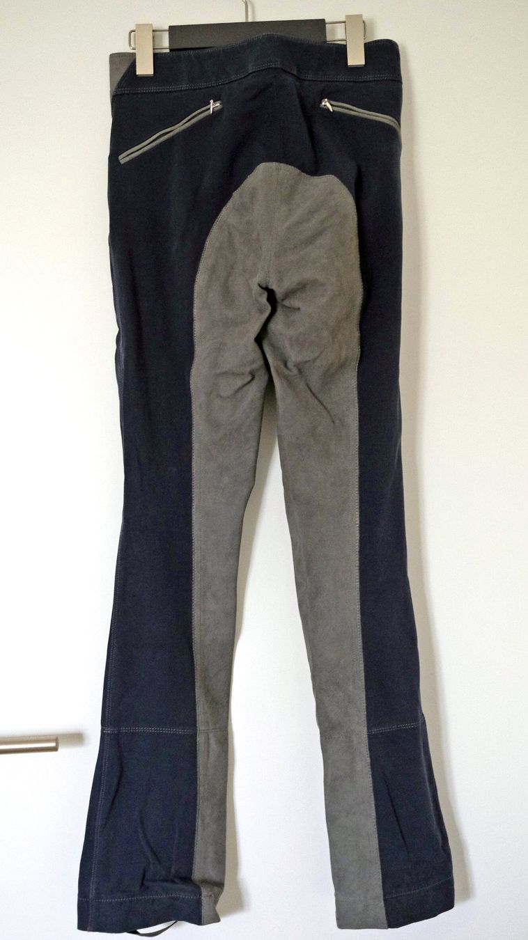 Pantaloni: Damen Jodhpur-Reithose navy/grau Gr. 76 Microfaser – Usato da Cham venduto da paradora 1