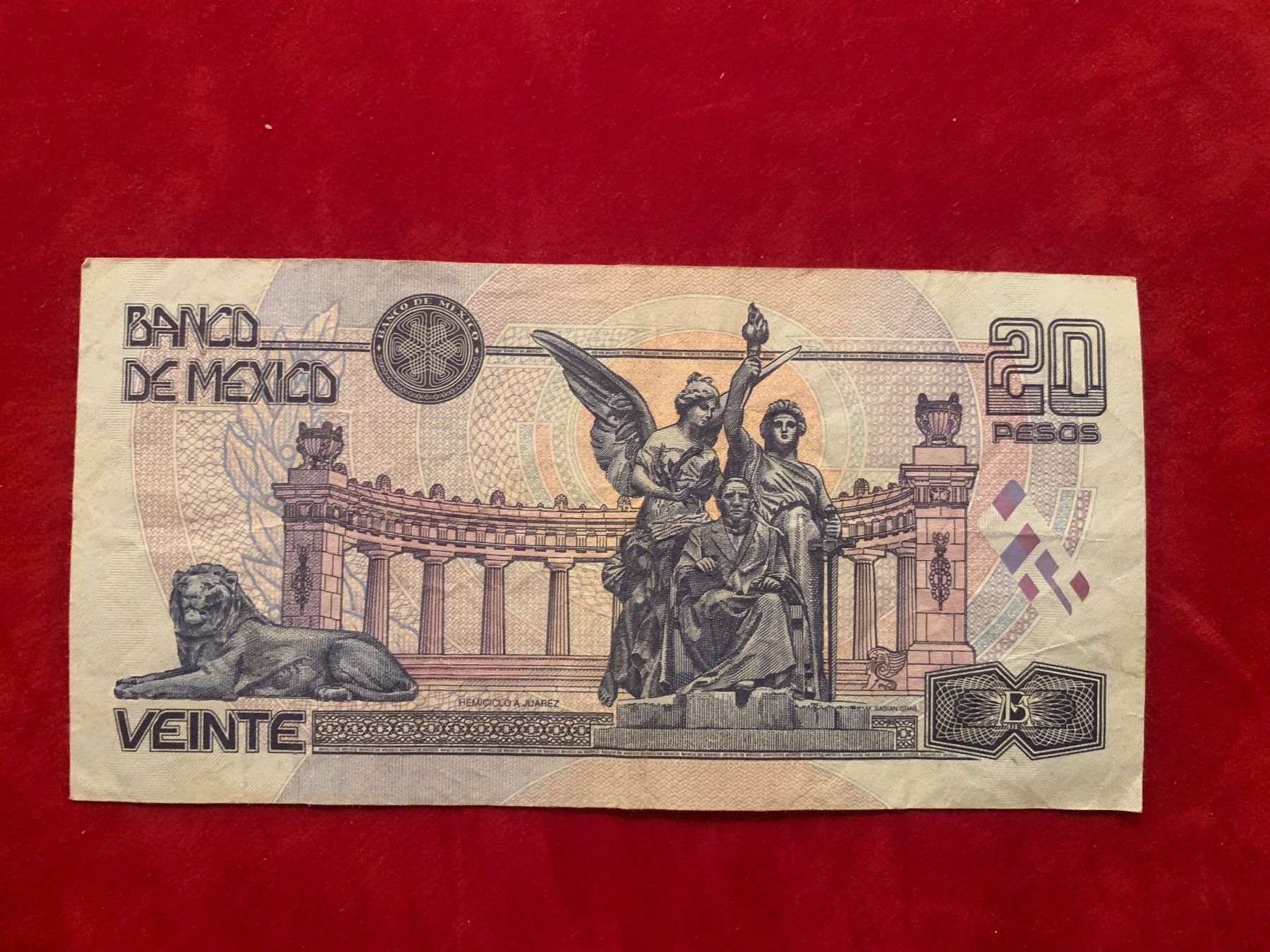 Banconote: MEXICO - 20 Pesos 10 Mayo 1996 - – Usato da Le Lignon venduto da Trikles 1