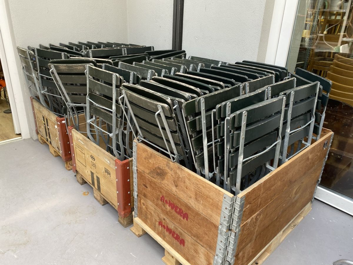 Stühle: Biergartenstühle – Gebraucht aus Basel von MoebelSackmann 1