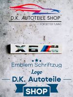 BMW X6M Emblem Logo Schriftzug für Heckklappe Chrom Glanz