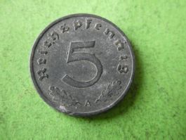 Dt. Reich 1942 A, 5 Reichspfennig