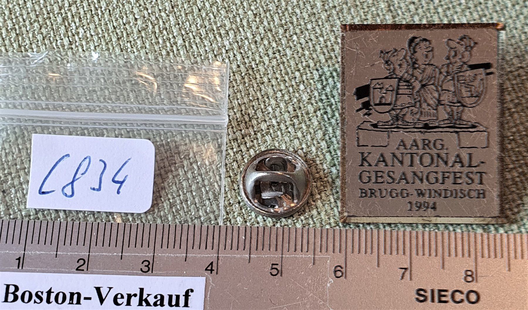 Cartoline postali: C834 - Aargau Gesang Fest Brugg Windisch – Usato da Reinach BL venduto da Boston-Verkauf 2
