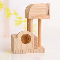 neuer Holz Kletterturm Hamsterkäfig Zubehör Nagetier
