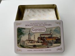 Blechdose: Biscottini di Novara (leer)