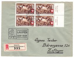 Lettre R.de Laupen BPA A265 pour Zofingen le 24.VI.39
