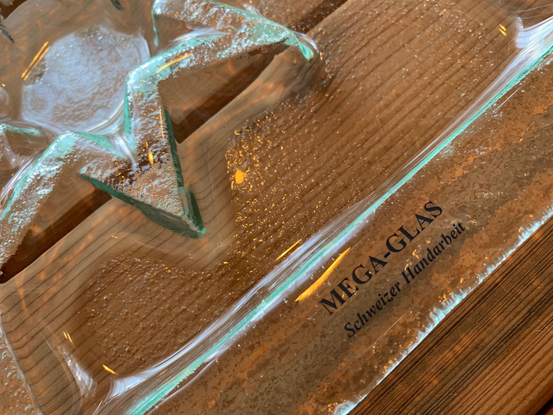 Piatti: Glasteller Mega-Glas Schweizer Handarbeit – Usato da Gansingen venduto da per_h7lz 1