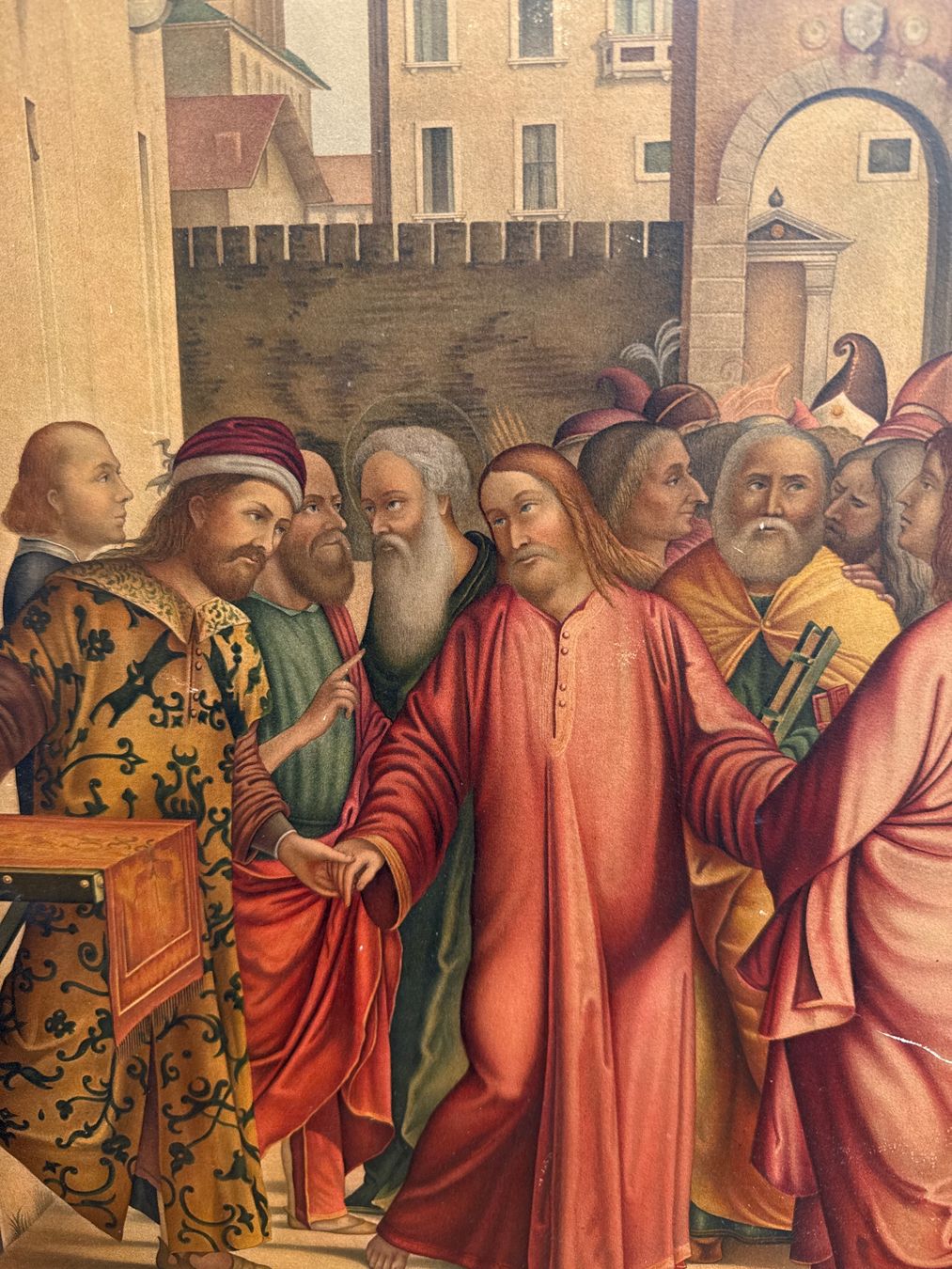 Incisioni: Superbe gravure représentant La Vocation de saint Matthieu – Usato da Erde venduto da CBarts 1