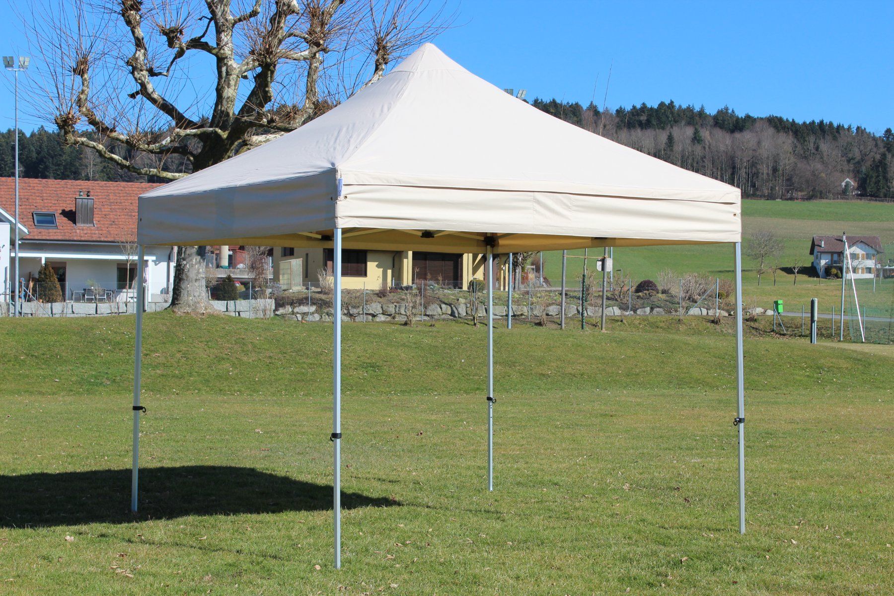 faltzelt de RBFGYIOP Kommerzielles 3 x 3 m – Oxford-Stoff 150D mit Fenstern in der Europäischen Kirche, Zentralschloss, Höhe 270 cm, ohne Größe:410XL Defender 110 Hartschalen-Dachzelte | OffroadGuru
