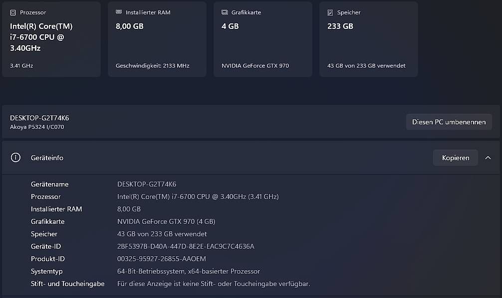 PC: Gaming PC I7, SSD – Usato da Gümligen venduto da yasko_s1907 2