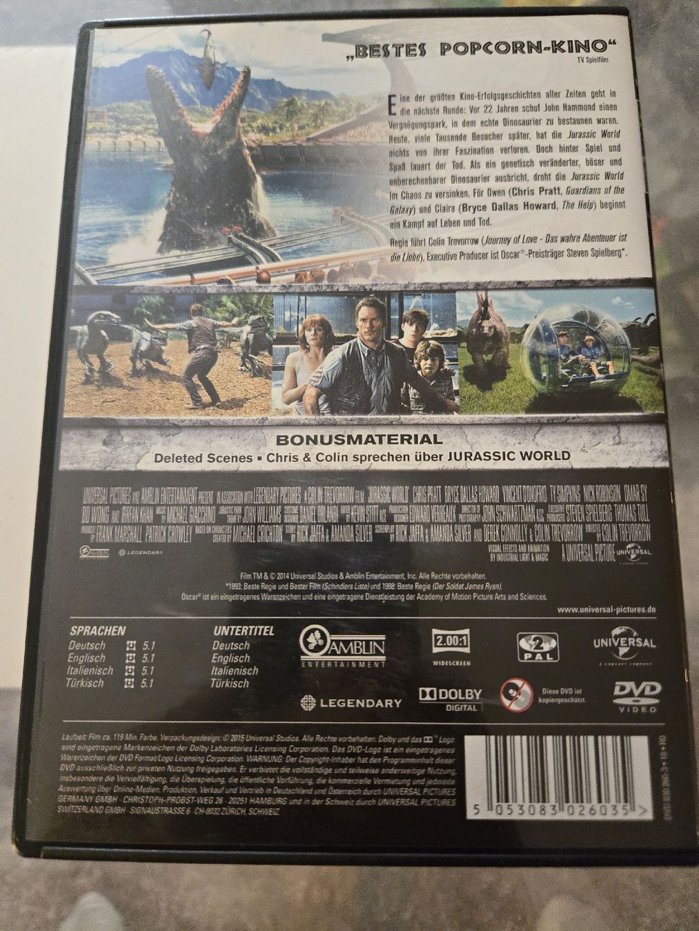 Alle DVDs: Jurassic World DVD – Gebraucht aus Bussigny von Kfdlt 1