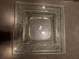 Glasschale / Glasplatte D'sign transparent
