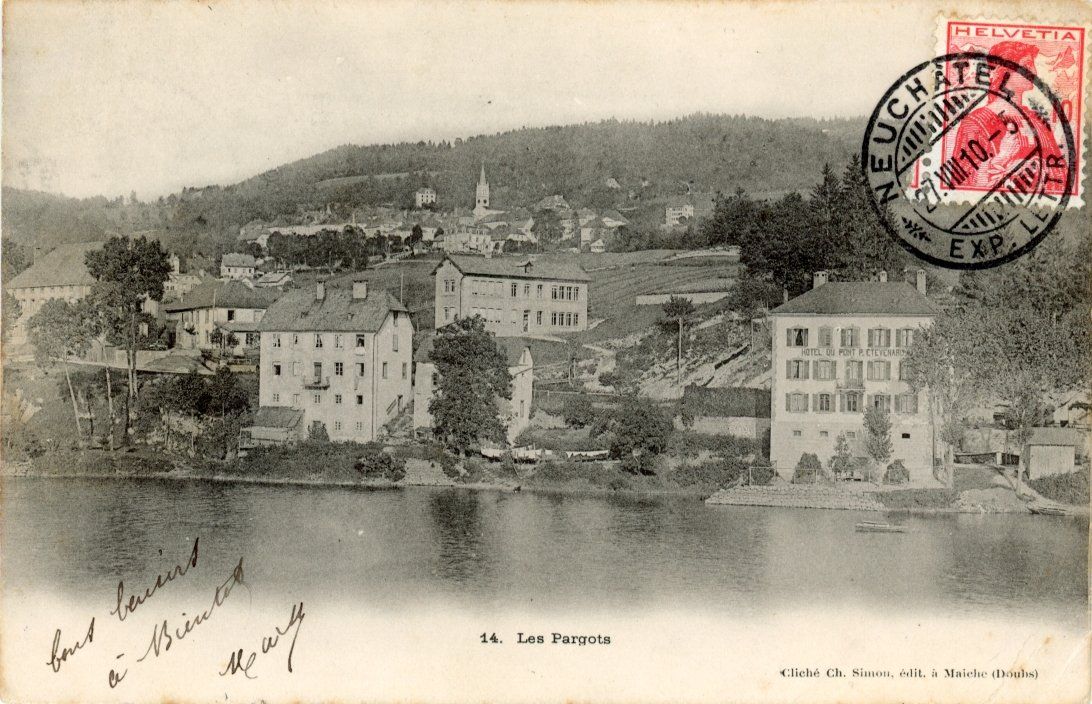 Cartoline postali: Les Pargots   NE     en 1910 – Usato da Brig venduto da Valcards54