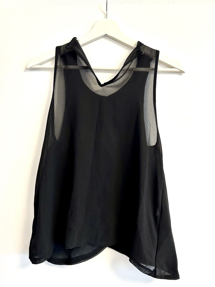 Camicette: Schwarzes Blusen-Shirt – Usato da Rorschach venduto da fla_62jm 1