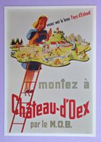 Affiche Château d'Oex