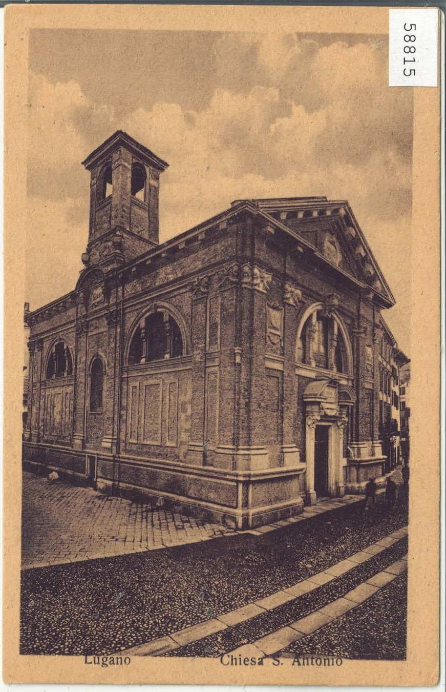Cartoline postali: Lugano - Chiesa S. Antonio – Usato da Ettingen venduto da Kartenplanet