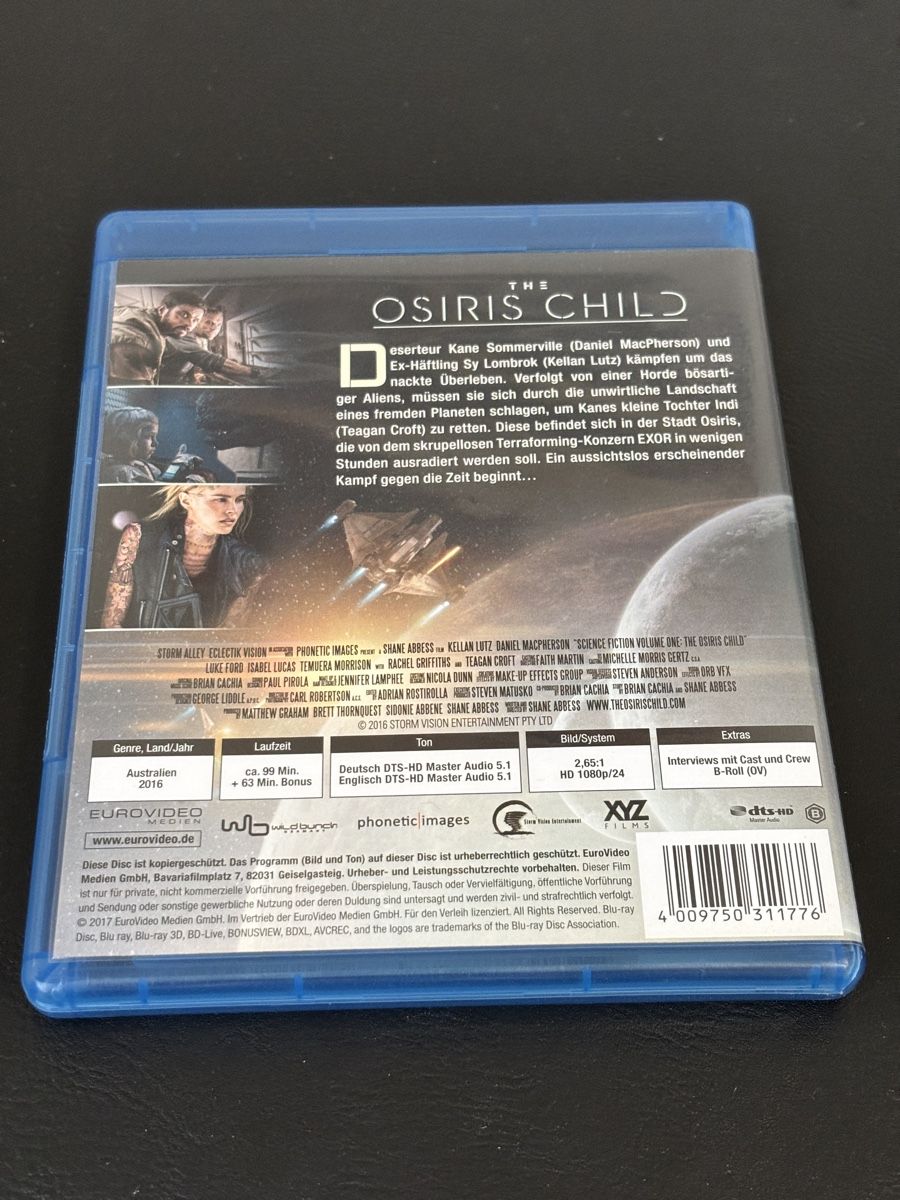 Tutti i DVDs: The Osiris Child Blu-ray – Usato da Luzern venduto da Armastra 1