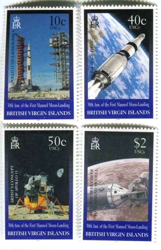 Tutti i francobolli: Briefmarken "Apollo 11". Britische Jungferninseln – Nuovo e nell'imballaggio originale da Basel venduto da Butsch5