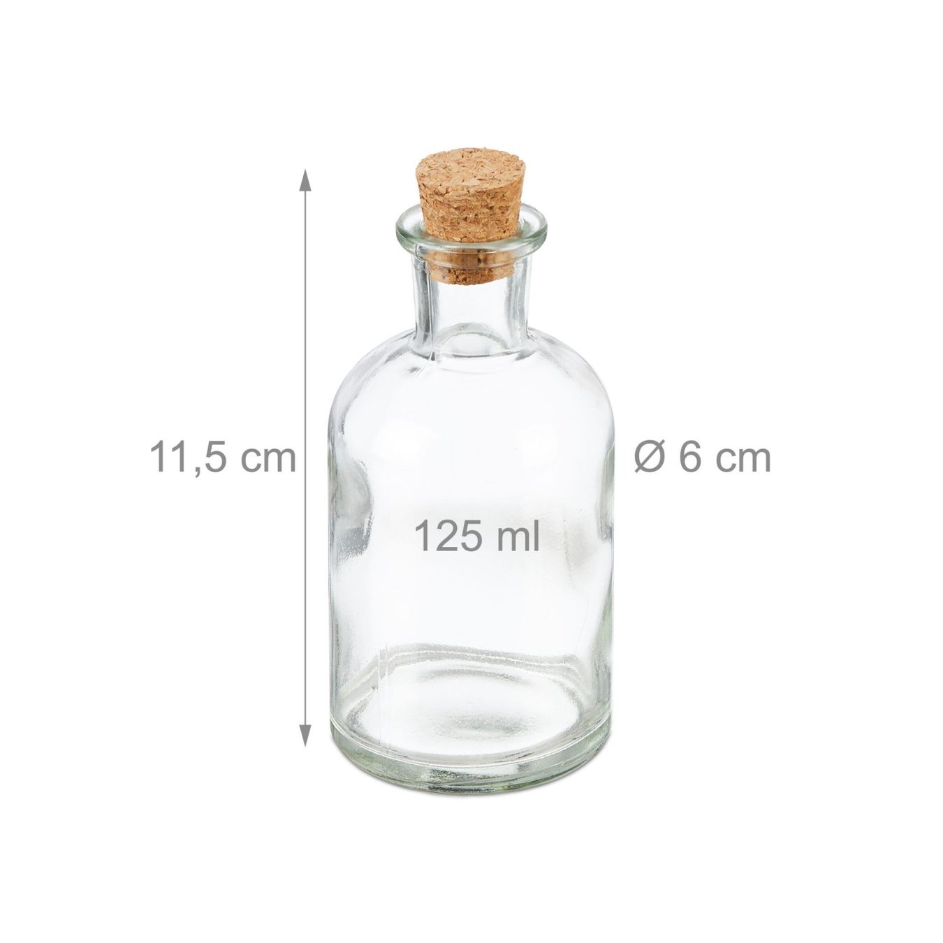 Altro in Stoviglie & Bicchieri: Fläschchen Set mit Korkdeckel 125ml - 24er Set – Nuovo e nell'imballaggio originale da Gerlafingen venduto da Tsuru 2