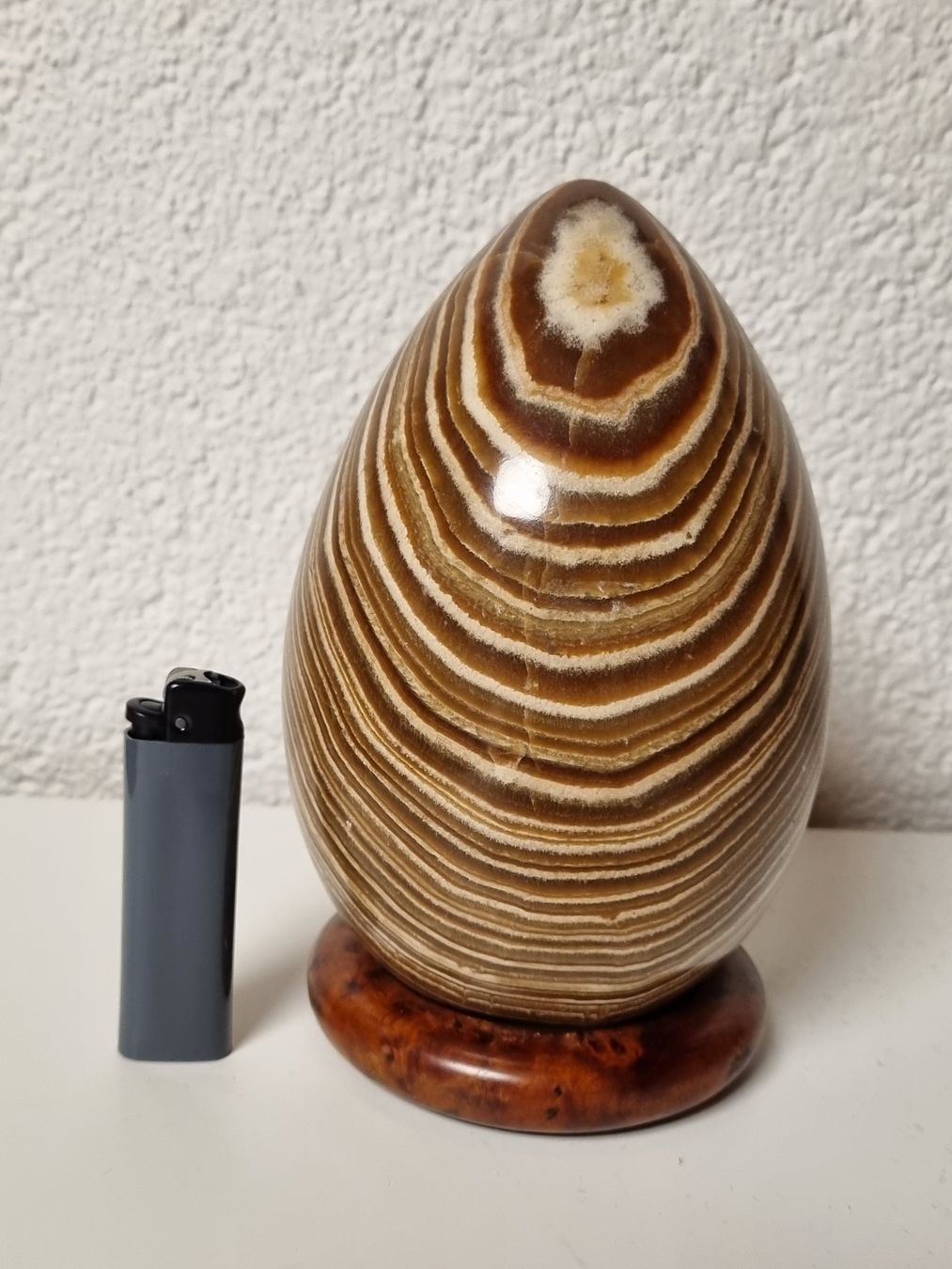 Minéraux & Lithothérapie: Grosses Aragonit Ei mit Holzring, 2550gr – Neuf (Voir description) à Eschenz par Bibas1 3