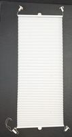 4er-Set Plissees weiss, 40 cm x 130 cm, mit Klebestütze
