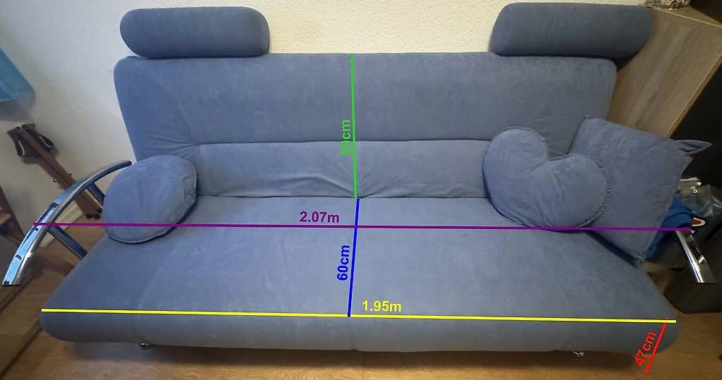 Sofas: Schlafsofa mit Bettfunktion und Stauraum – Gebraucht aus Aarburg von Injac