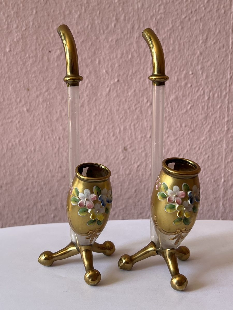 Bicchieri: Böhmische Weingläser, handbemalt, 2 Stk. – Usato da Zürich venduto da juergarno 7