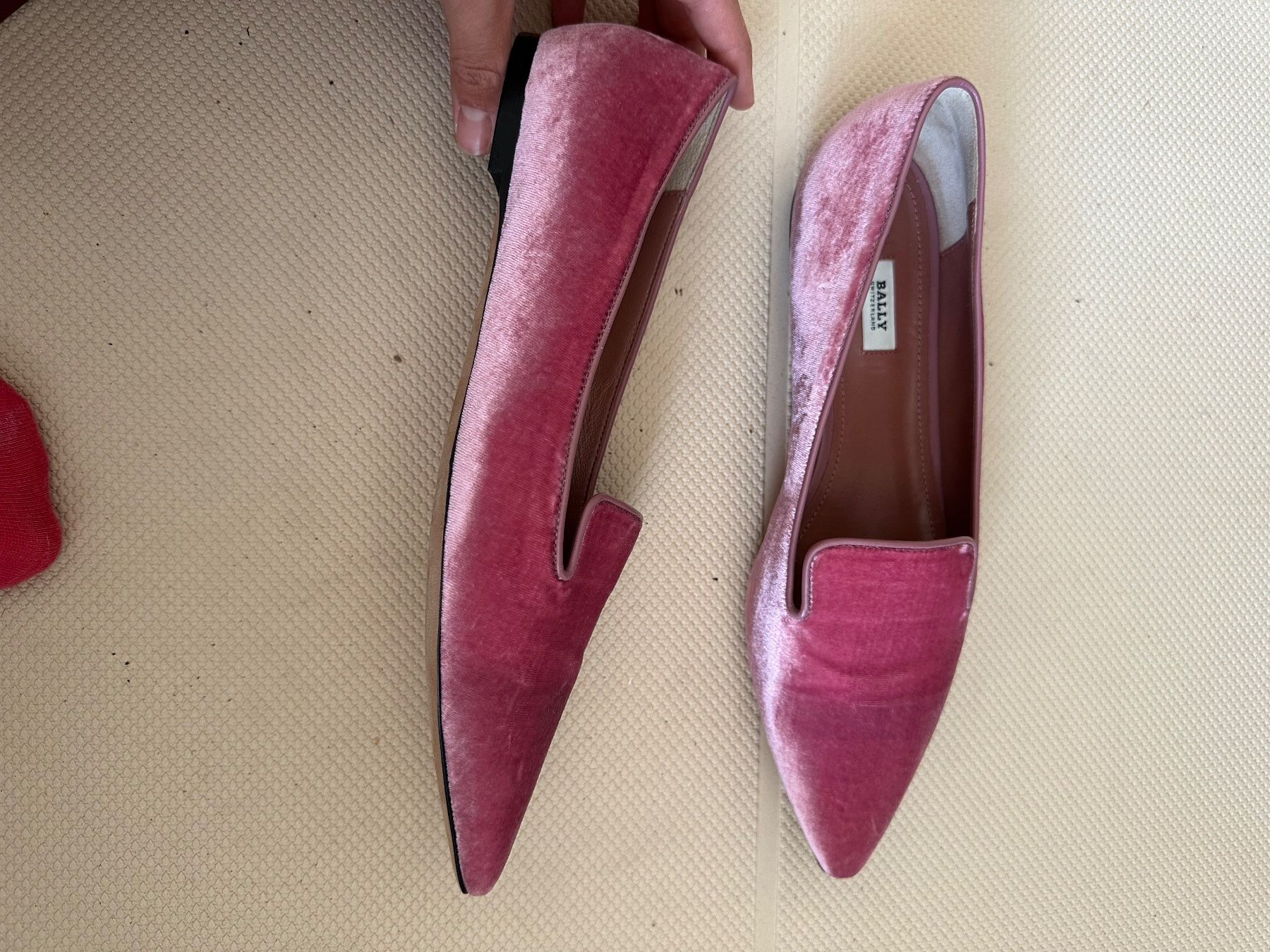 Bally Scarpe da donna: Bally Ballerinas 39.5 Rosa Samt – Nuovo e nell'imballaggio originale da Bern venduto da euglena.longa 2