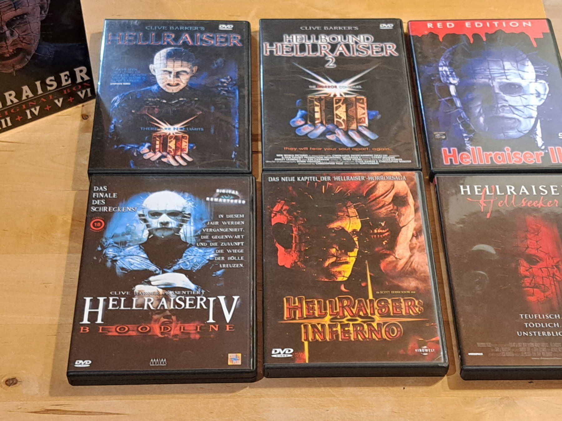 Alle DVDs: Boxset HELLRAISER 1-6, alle Teile sind UNCUT – Gebraucht aus Unterseen von Kanica 2