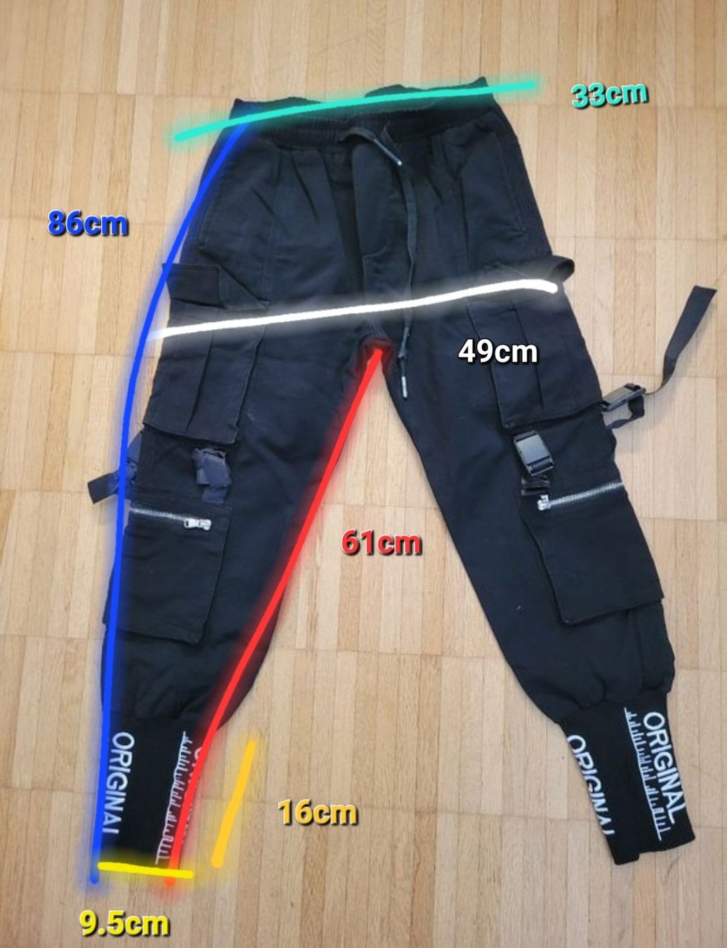 Pantaloni: 6. Pantalon cargo noir "Forty Five" – Usato da Villars-sur-Glâne venduto da m66_dch5 1