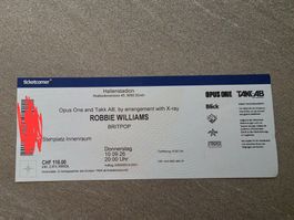 Robbie Williams Stehplatz Konzert Ticket 10.09.26 Zürich