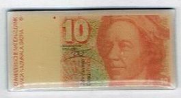 10er Note als Pin