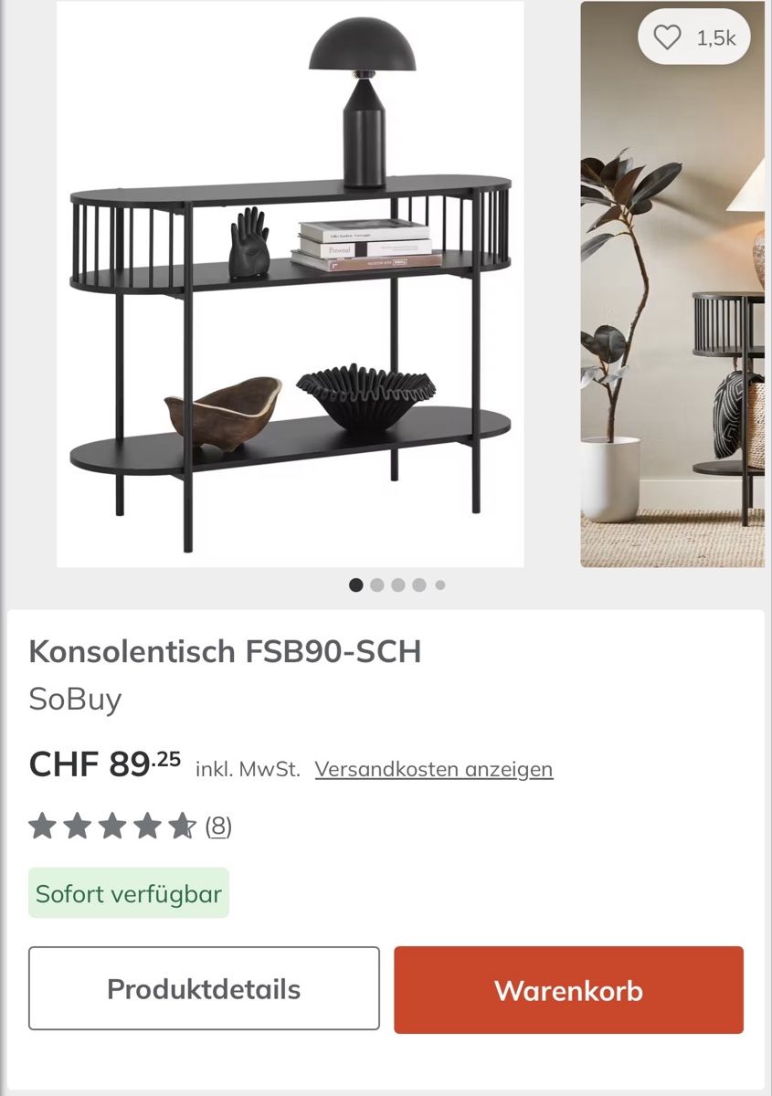 Scaffali: Sideboard schwarz – Nuovo (secondo la descrizione) da Zillis venduto da Lundra 1
