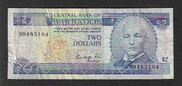 Barbados  2  Dollars  Gebraucht