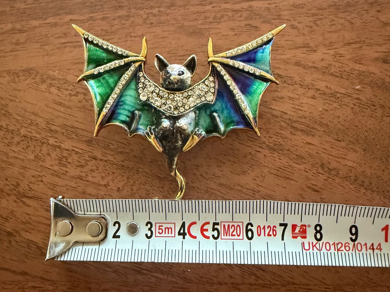 Spille & Fermagli: Fledermaus Brosche mit Strass, neu – Nuovo (secondo la descrizione) da Gams venduto da Mariawicca 8