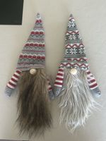 Weihnachtsmänner/wichtel 2er Set Dekoration neu für Flaschen