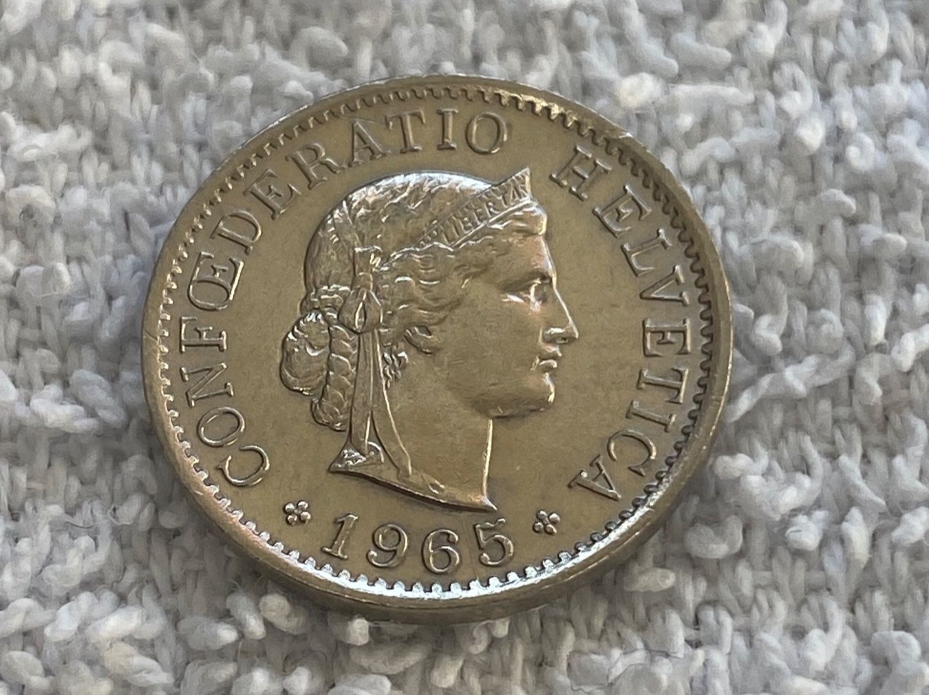 Tutti le monete: 5 centimes/rappen 1965 – Usato da Nyon venduto da Ilmi09