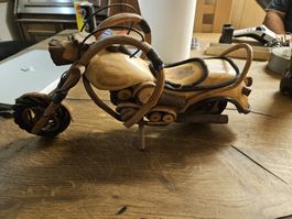 Holz Motorrad Deko Handarbeit Einzelstück Geschenkidee (S1)