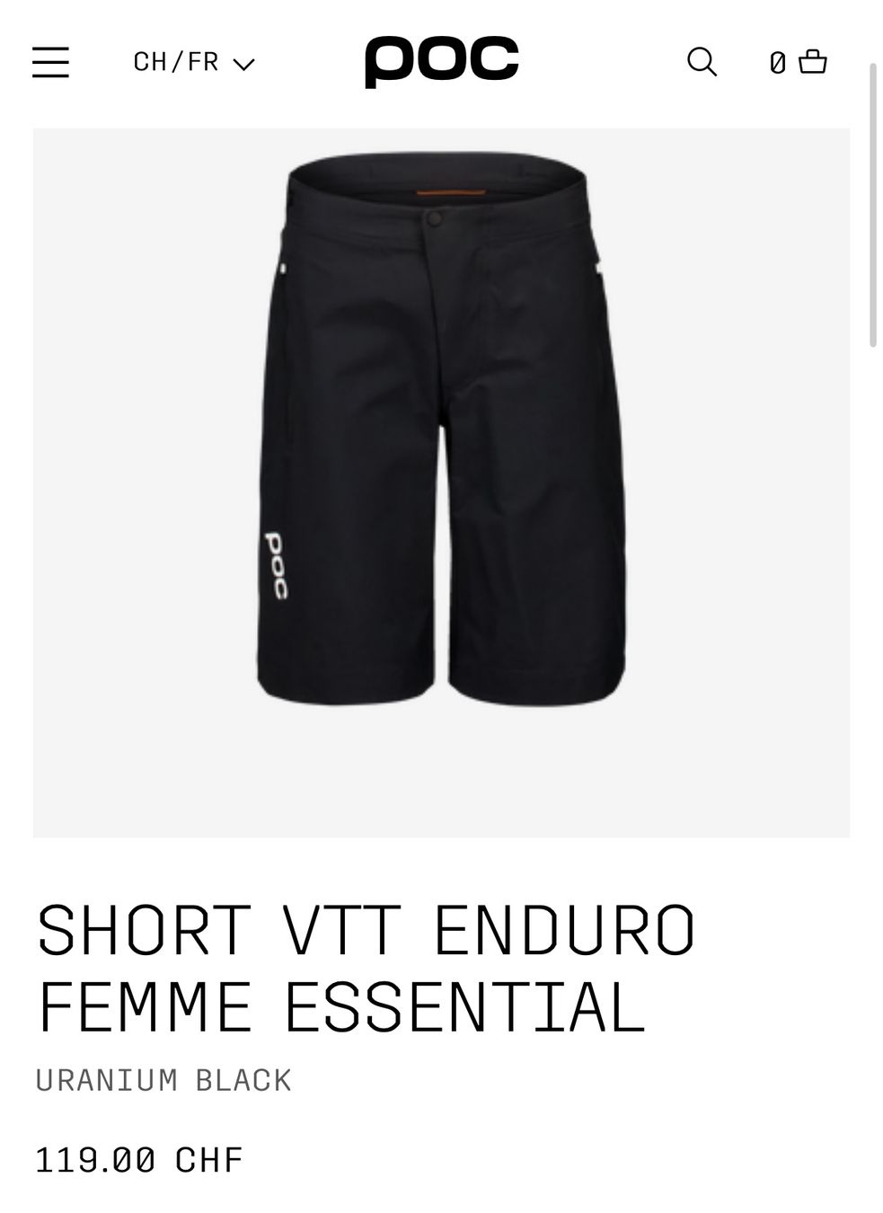 Poc Pantaloni: POC Essential Enduro Shorts – Nuovo e nell'imballaggio originale da Anières venduto da mar_q7wr