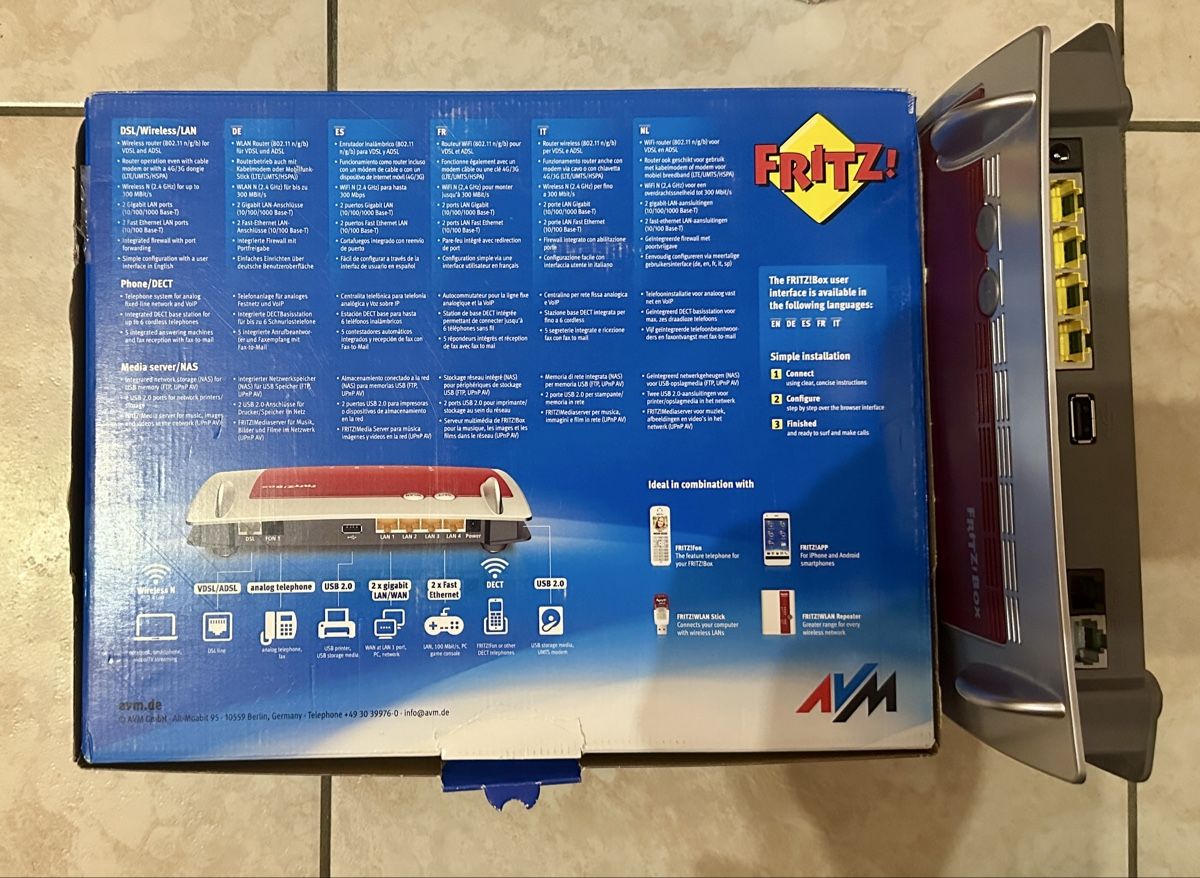 Fritz Modem & Router: Fritz!Box 7360 Modem Router ADSL/VDSL – Usato da Genestrerio venduto da Demis27 1