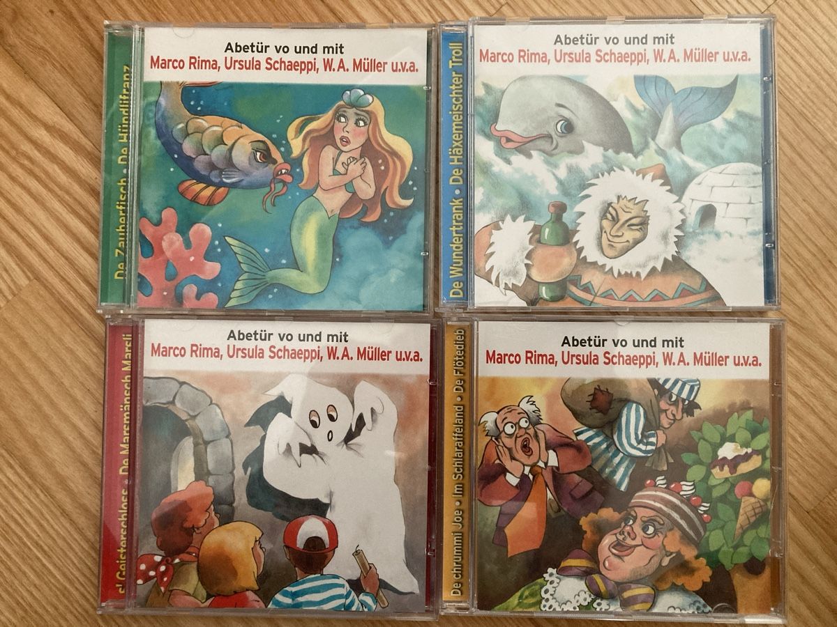 CD: 4x CD - mit Marco Rima, Ursula Schäppi, W.A. Müller – Usato da Fehraltorf venduto da stfan