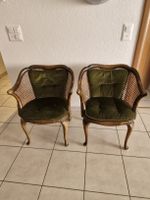 Sedia poltroncina legno e paglia di Vienna