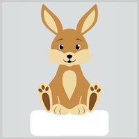 Geburtstafel "Hase" - Holztafel kaufen und bemalen