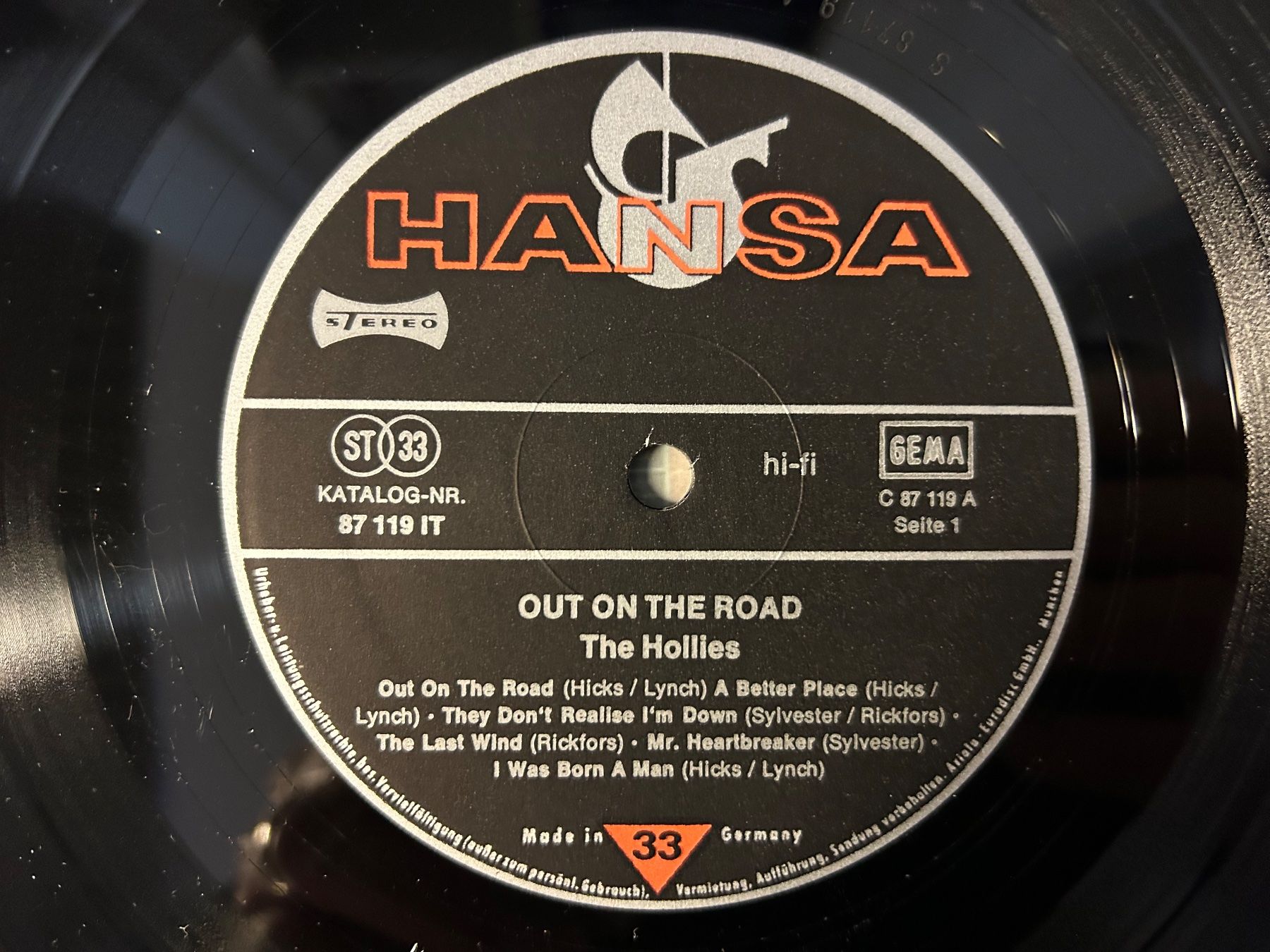 Dischi in vinile: The Hollies - Out On The Road – Usato da Aesch BL venduto da BlueMusicRecords 4