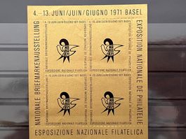 Basel Briefmarkenausstellung 1971, Viererblock