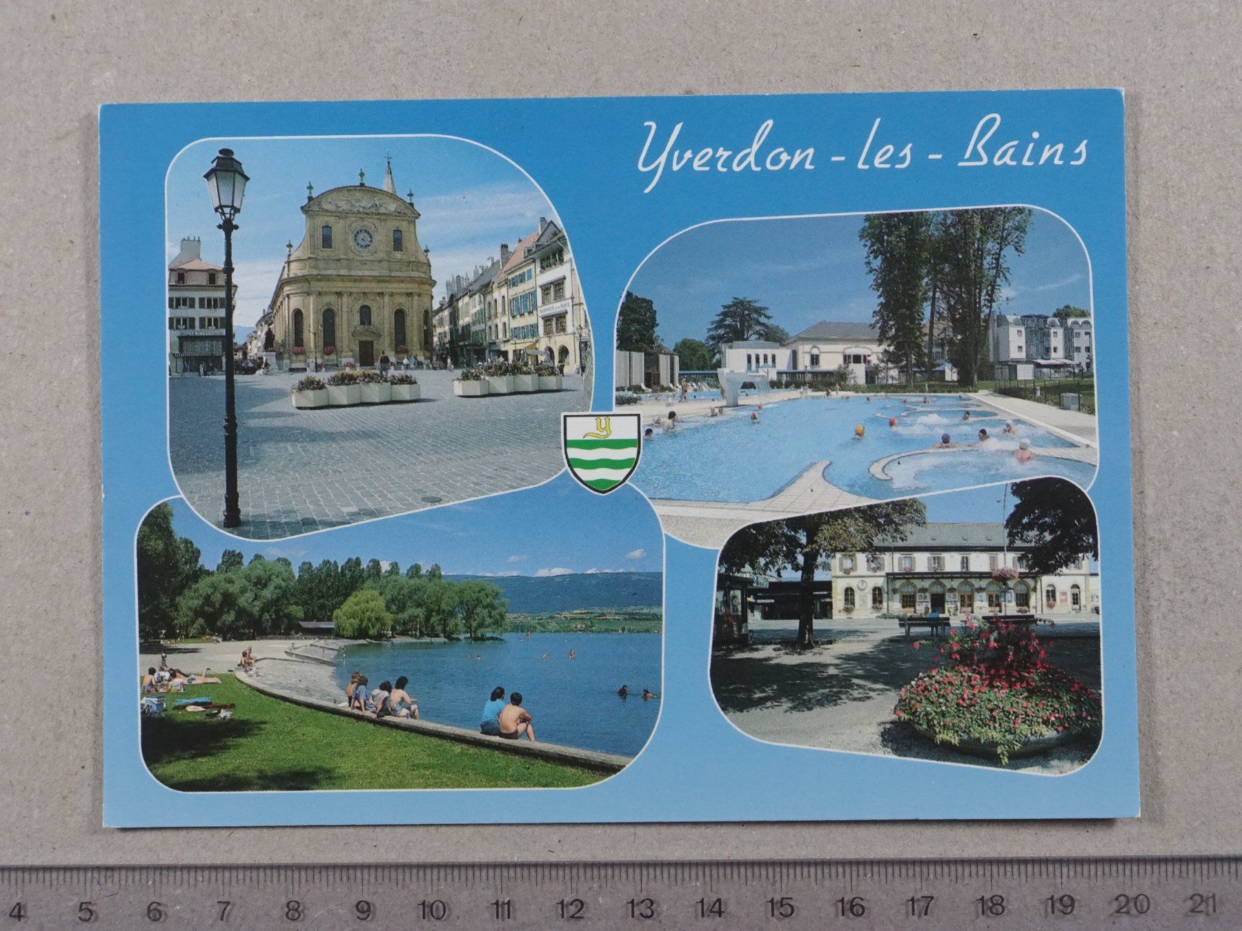 Cartoline postali: Yverdon-les-Bains, 1997 – Usato da Lenzburg venduto da fh1