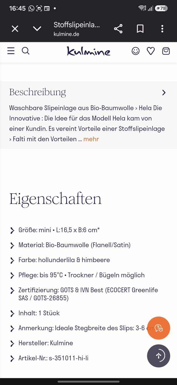 Sonstige Körperpflege: Stoffbinden Original von Kulmine  – Gebraucht aus Affoltern am Albis von nin_wnm5 8