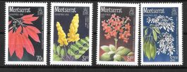 Montserrat Serie 662 - 665 Blumen ** 12.12.1986
