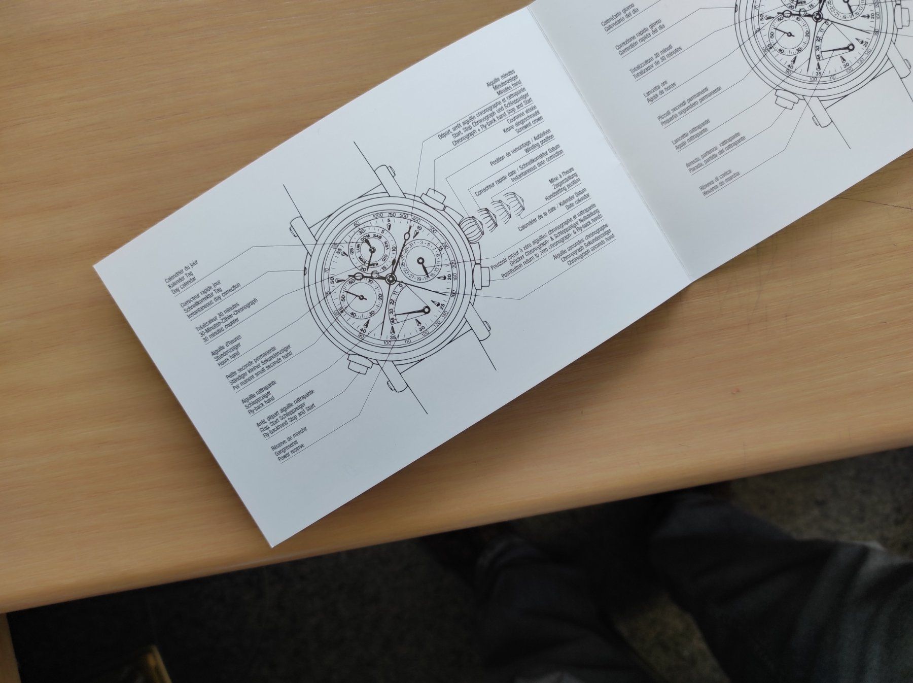 Documenti: Paul Picot Technicum Manual / Gebrauchsanweisung-5 Sprachen – Nuovo e nell'imballaggio originale da Grenchen venduto da elibethma 3