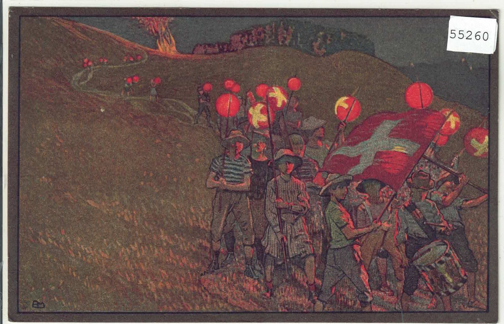 Tutti i francobolli: Bundesfeier 1912 - Fahnenschwinger – Usato da Ettingen venduto da Kartenplanet